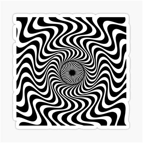 Optical Hypnotic Illusion Really Cool Sticker For Sale By