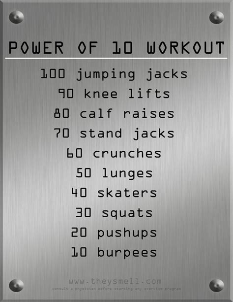 Power Of 10 Workout