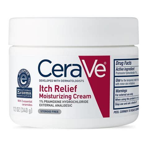 Cerave Itch Relief Moisturizing Cream For Dry Skin 12 Oz