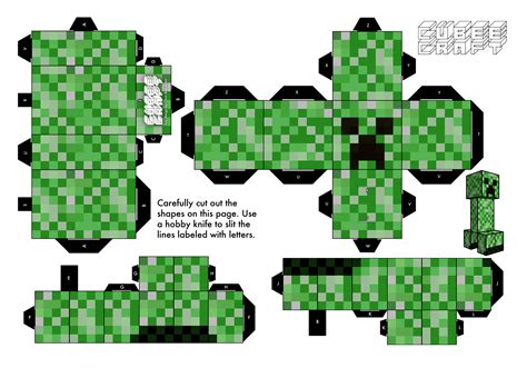 Creepers Papercraft Creepers Paper Toys Paper Toys Minecraft