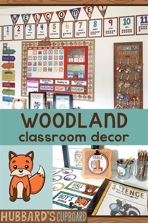 Woodland Classroom Decor Bundle Forest Animals Classroom Decor