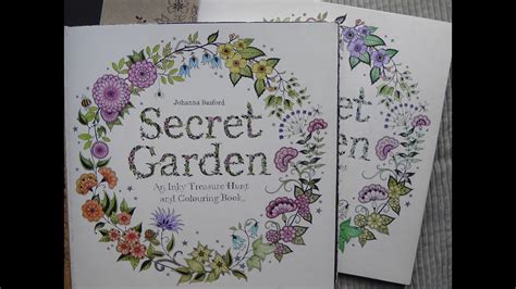 Comparison Of Completed Secret Garden Colouring Books By Johanna Basford Adult Coloring Youtube