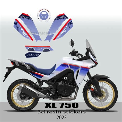 Transalp XL750 2023 Motorcycle Accessories 3D Epoxy Resin Sticker