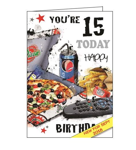 15th Birthday Cards 15 Today Nickery Nook