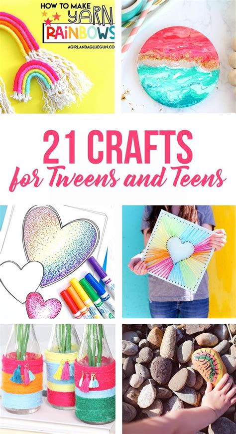 21 Crafts For Teens And Tweens In 2020 Tween Crafts Easy Crafts For