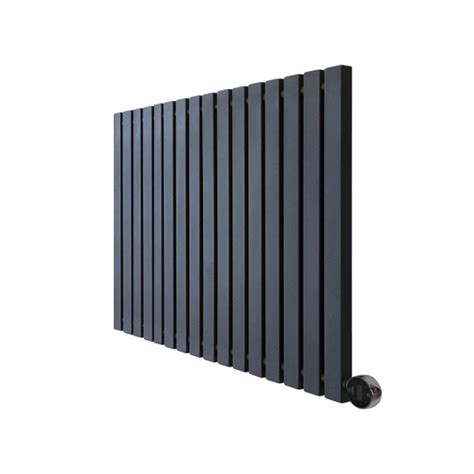 Ecostrad Allerton Iq Wifi Low Triple Column Electric Radiator Anthracite