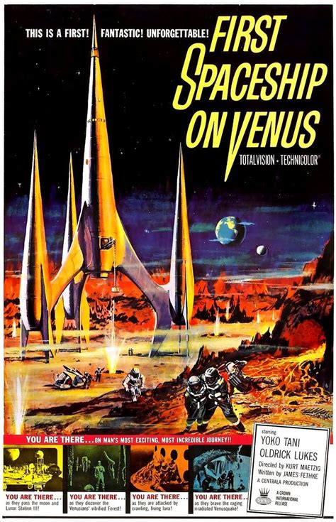 First Spaceship On Venus Science Fiction Movie Poster 1013 Etsy Science Fiction Movie Sci