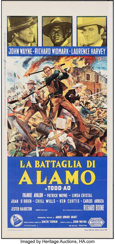 Download The Alamo 1960 Italian Movie Poster Wallpaper