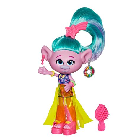 Dreamworks Trolls Glam Satin Fashion Doll With Dress And More