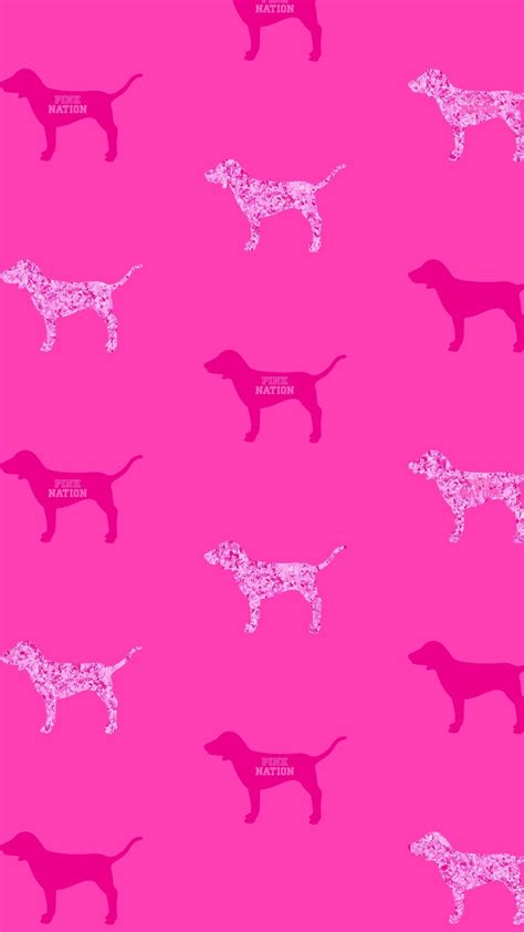 Victoria Secret Pink Vspink Dog Print Wallpaper Iphone