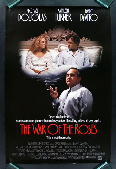 The War Of The Roses Cinemasterpieces 1sh Ds Orig Divorce Movie