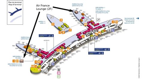 Cdg Terminal 2f Carte Charles De Gaulle Airport Map Terminal 2e à 2f