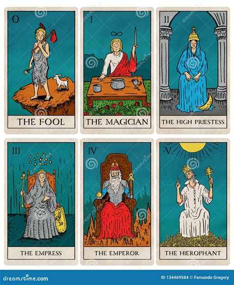 Vintage Tarot Cards Fortunetelling With One Of The Most Popular Occult