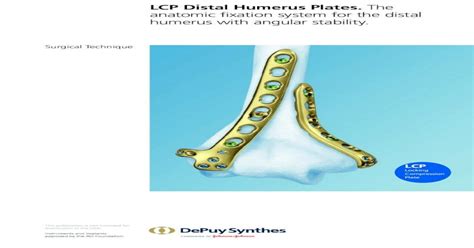 Lcp Distal Humerus Plates The Anatomic Fixation System Mobile