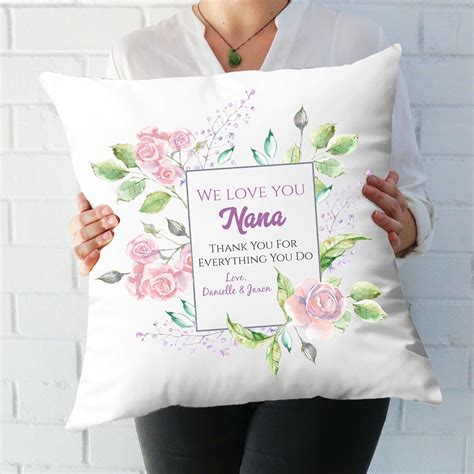 Personalized T For Nana Custom Nana Pillow Nana T Etsy
