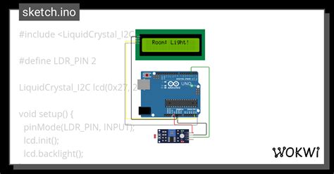 Photoresistor Sensor Wokwi ESP32 STM32 Arduino Simulator