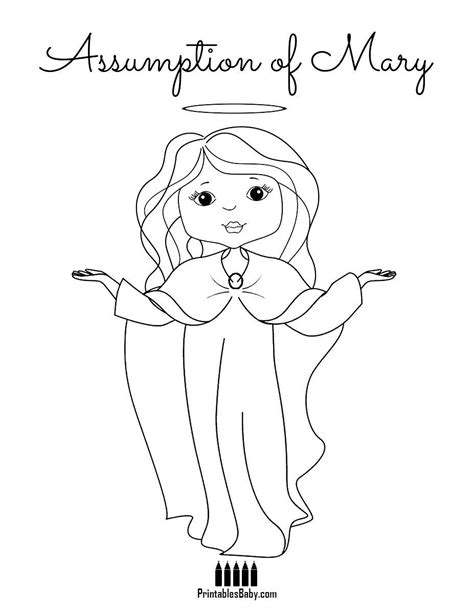 I made the one that has a large. Assumption of Mary - Printables Baby - Free Printable ...