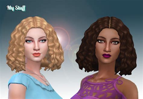 25 Curly Maxis Match Hairs For The Sims 4 Cc Curly Hair