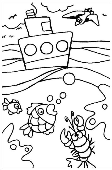 Oceaan Summer Coloring Sheets Camping Coloring Pages Ocean
