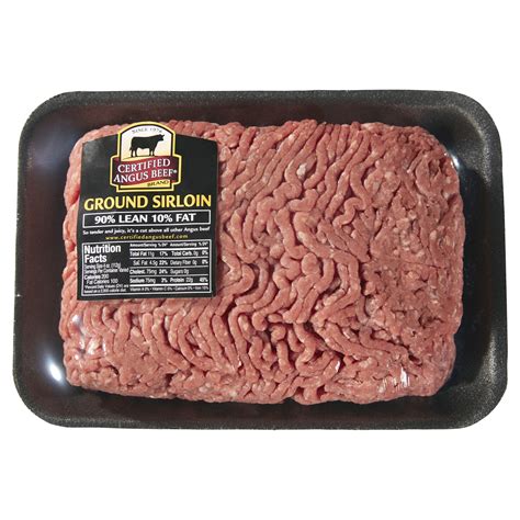 Certified Angus Beef Lean Ground Sirloin Meat Meijer Grocery Pharmacy Home More