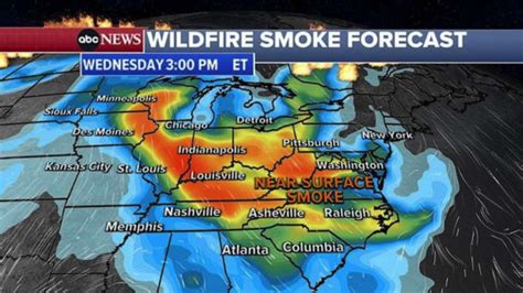 Wildfire Smoke Live Updates Air Quality Alerts Issued In 20 Us States
