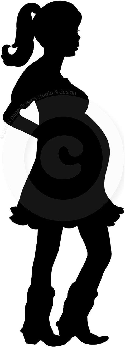 free cartoon pregnant woman silhouette pregnant cartoon silhouette at getdrawings free download