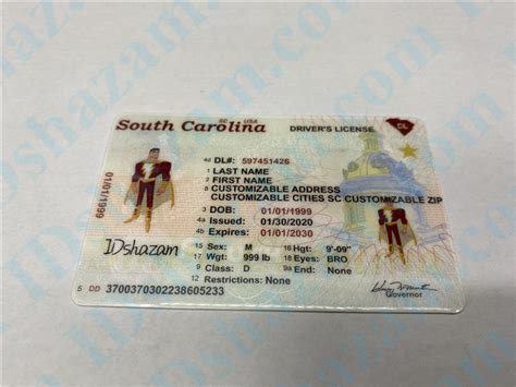 Premium Scannable New South Carolina State Fake Id Card Fake Id Maker