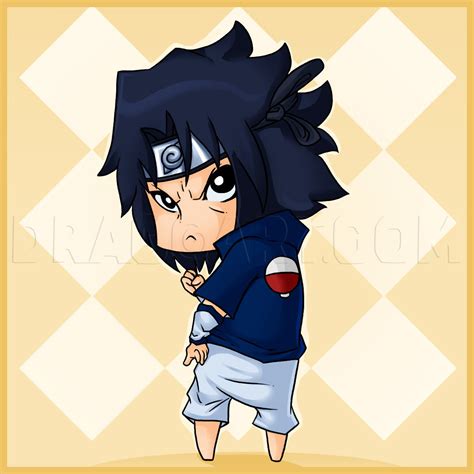 How To Draw Chibi Sasuke Step By Step Drawing Guide By Dawn