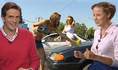 Putins Bikini Clad Army Girls Car Wash Leaves Russian News Anchors In