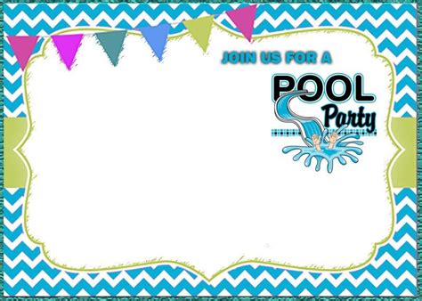 Choose from 416+ editable designs. Free Pool Party Invitation Templates | Pool party invitations, Swim party invitations, Free ...