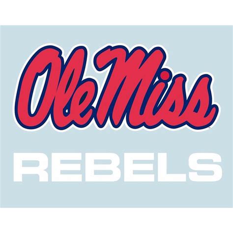 5in Ole Miss Rebels Decal