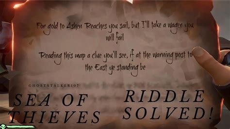 Each landmark and rock painting will direct you to our sea of thieves map which shows you the exact location with an accompanying image to help … Sea Of Thieves Ashen Reaches Riddle - YouTube