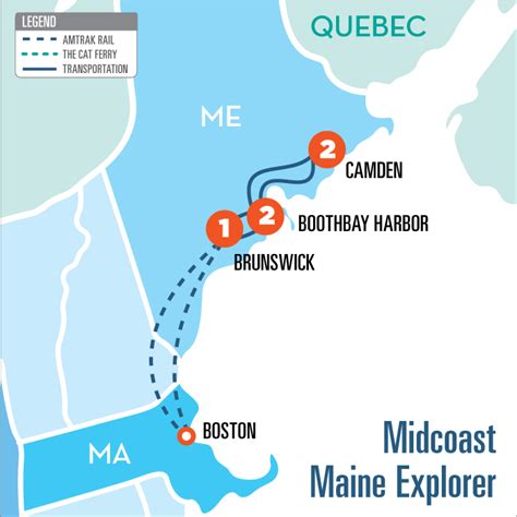 Midcoast Maine Explorer Downeaster Vacation Travel Packages To Maine