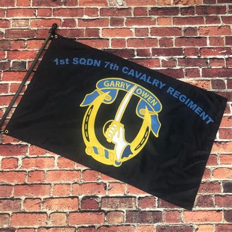 7th Cavalry Regiment Flag Double Sided 3x5 Etsy