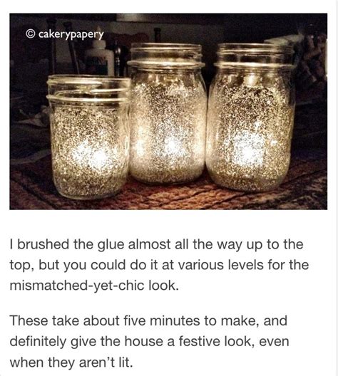Diy Glitter Mason Jar Candles So Pretty Musely