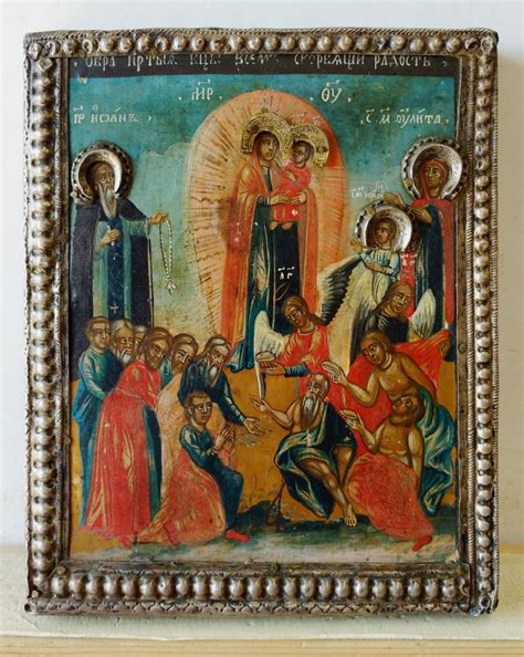 Russian Store Russian Icon Joy To All Who Sorrow Mother Of God In