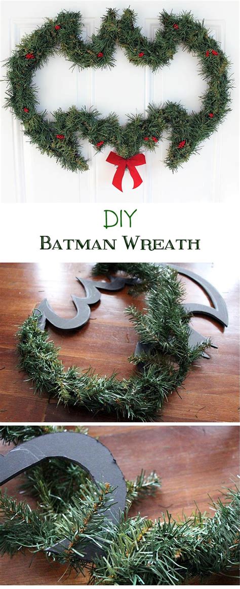 Diy Batman Wreath And Other Geeky Holiday Decor Geek