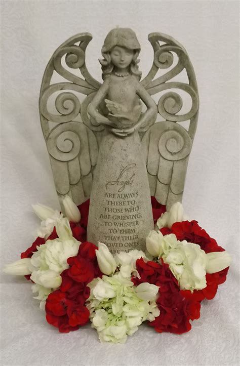 Angel With Flowers Sympathy Flowers Funeral Flowers Flowers