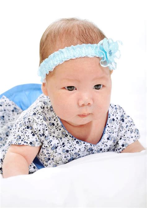 A Small Baby Stock Image Image Of Childhood Face Blanket 26077795