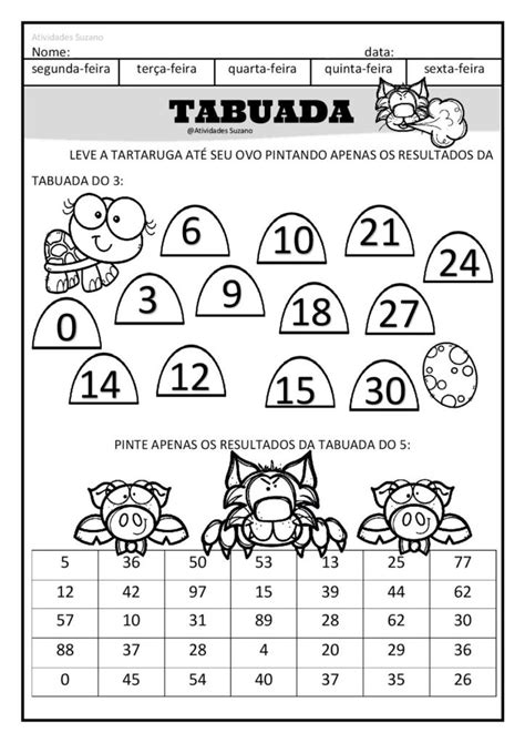 Tabuada Divertida Em Pdf