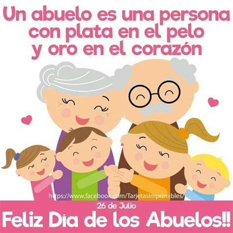 En nuestro calendario hay días suficientes para celebrar una gran cantidad de eventos y homenajear a la fecha del día de los abuelas tiene lugar, cada año, el 26 de julio. Felicidades hoy en su dia abuelitos... que Dios los ...