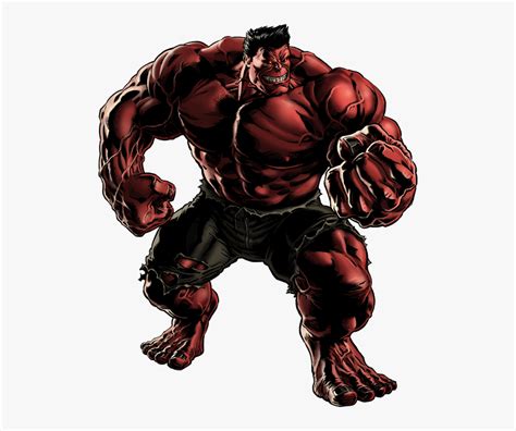 Red Hulk Marvel Avengers Alliance Hd Png Download Kindpng