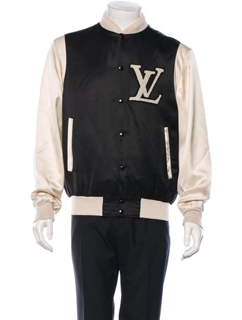 Louis Vuitton Satin Varsity Jacket Black Outerwear Clothing