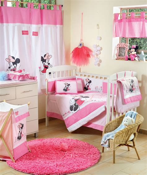 Unisex bedding sets crib/cradle nursery bedding. Disney Baby Minnie Mouse Flower 4 Piece Crib Set | Girls ...