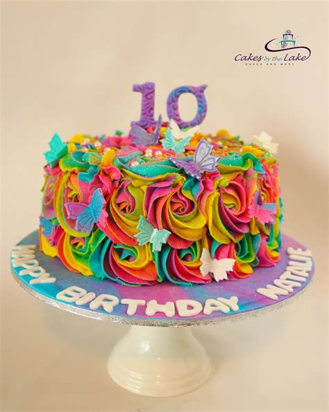Rainbow Rosettes I Love Making Pretty Coloured Cakes And This One