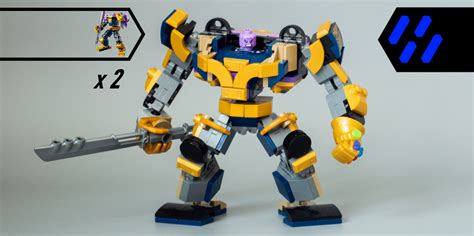 Lego Moc 76242 X 2 Thanos Mech Armor Upgrade By Ransomfern