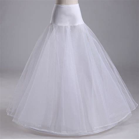 9000+ art, alle größen, hohe qualität, schnelle lieferung, jetzt sparen, bis zu 70% rabatt. A-line Satin Waist White Wedding Petticoats ...