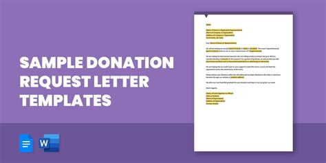 Sample Donation Request Letter 11 Free Pdf Word Documents Download