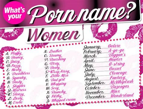 Whats Your Porn Name