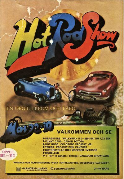 Hot Rod Show 1974 Marmorhallarna Kustomrama